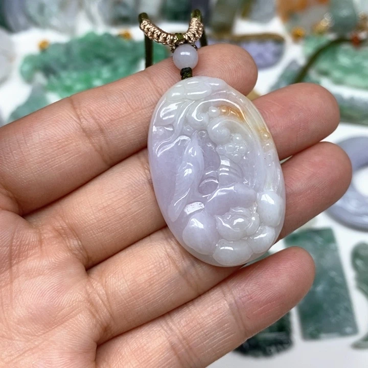 翡翠未镶嵌颈饰朵*天然缅甸翡翠