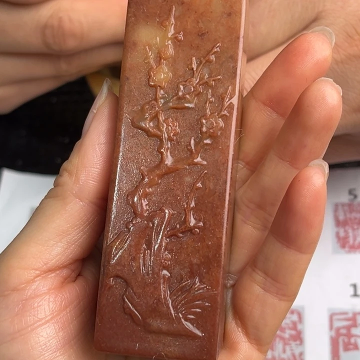 用***2寿山石印石现场纯手工制作工艺精美