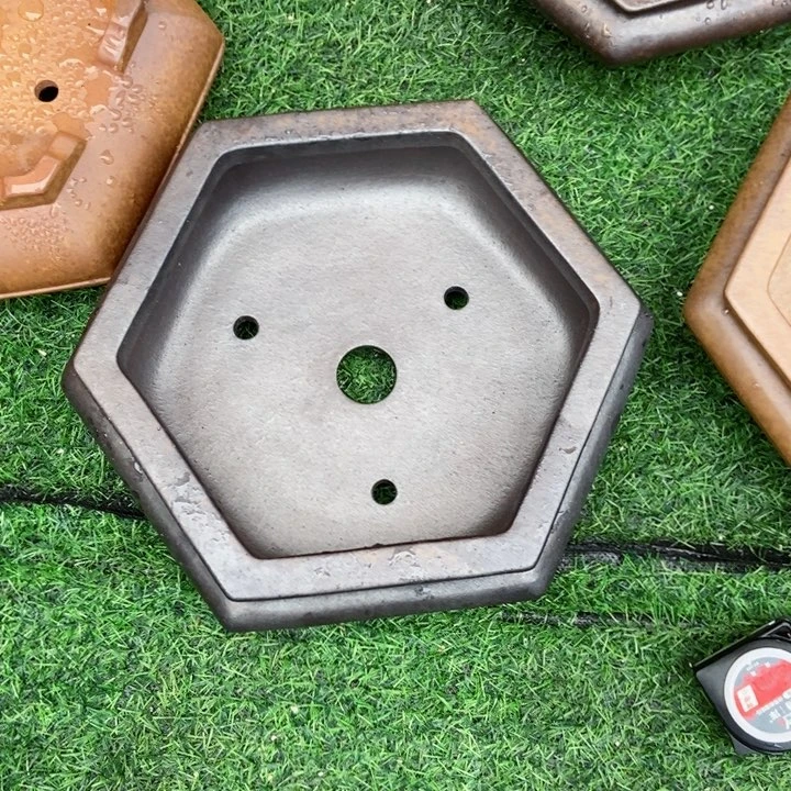 红陶煮***友杨冬益紫砂花盆