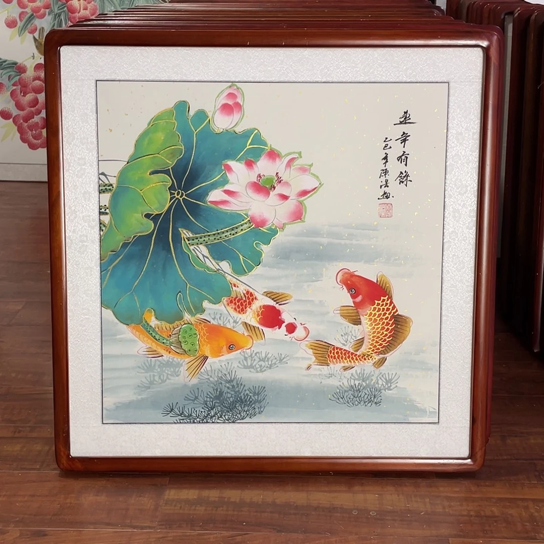 国画带框尺寸63*63厘米