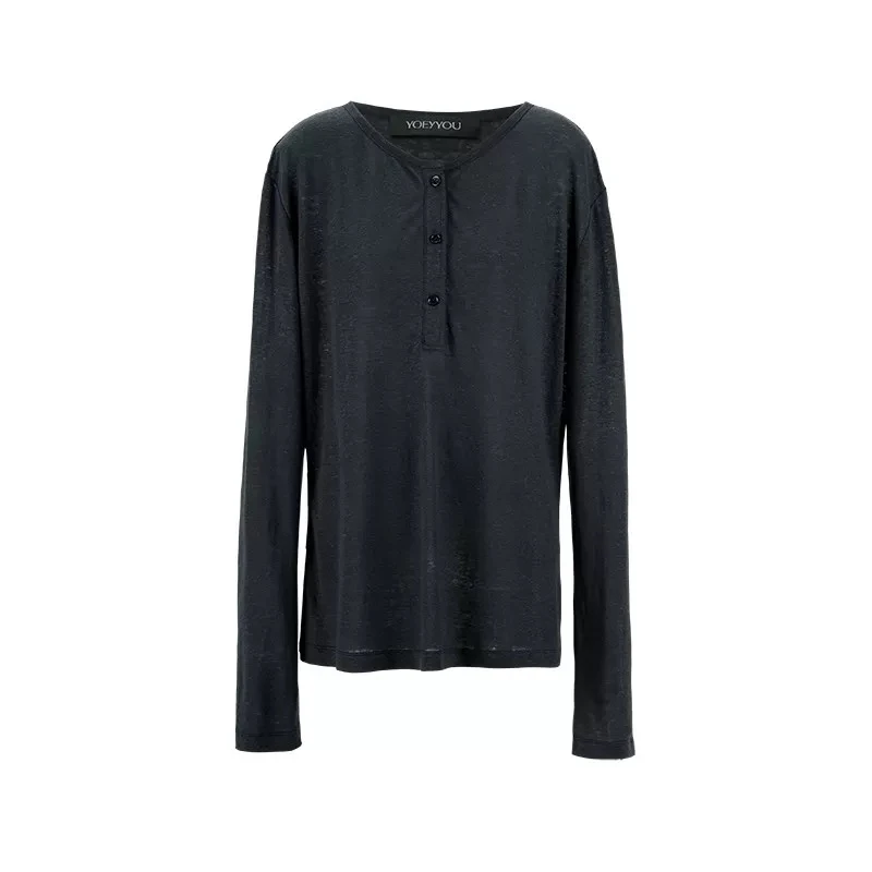 YOEYYOU 25春夏新品设计师品牌 简约合体长袖上衣T恤