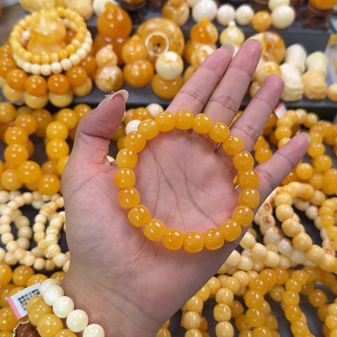 蜜蜡未镶嵌珠宝奇石同料12mm