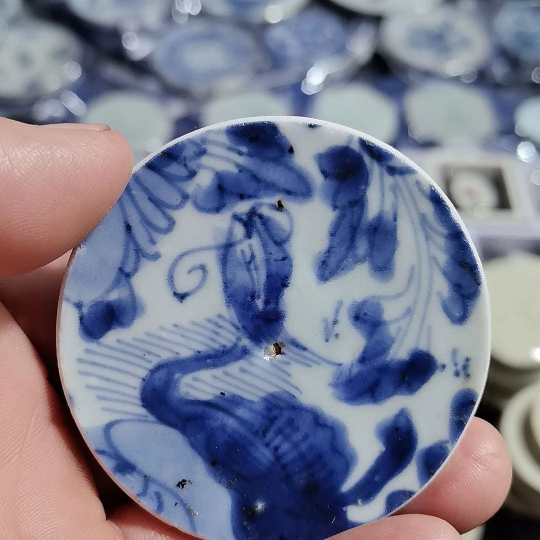 瓷片青花影青杯垫标夲全选