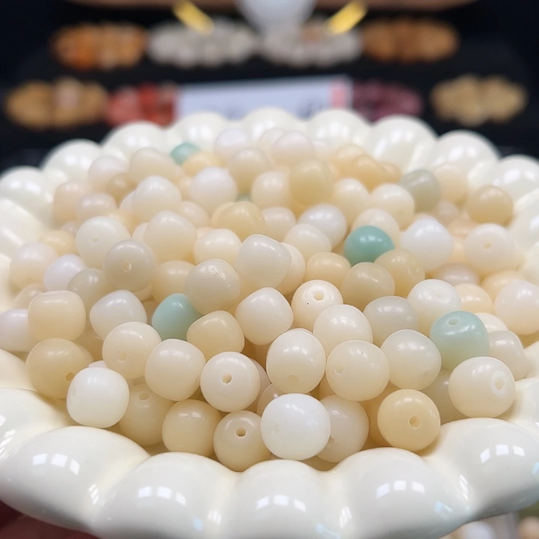 手串菩提根/象牙果卡10/11白多宝桶200颗