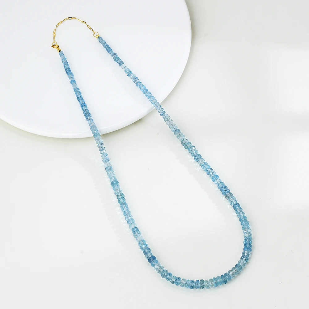 18K海蓝宝石项链（40+5）44082