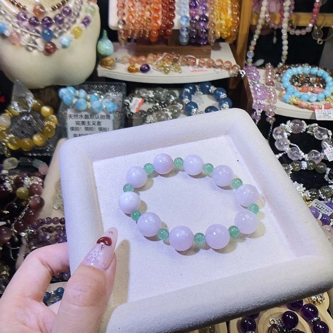 水晶手链未镶嵌紫锂辉