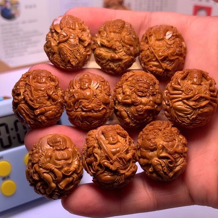 阴***阳手串/手链橄榄核云龙核雕