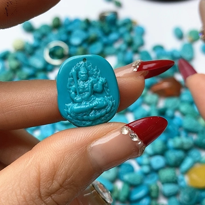 绿松石珠宝奇石未镶嵌