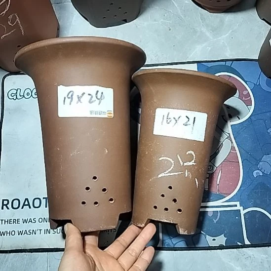 紫砂兰花盆两个紫砂