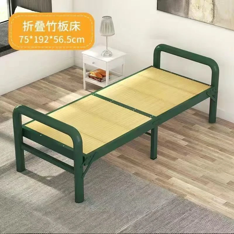 加固凉床竹子实木板式硬板床简易家用单人双人午休午睡竹床折叠床