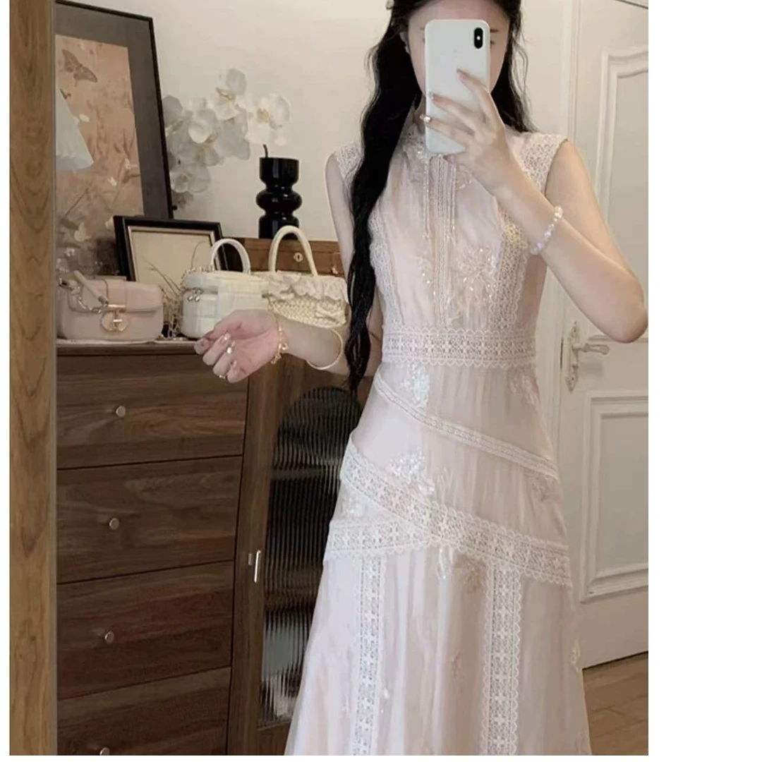 【婉婉定制】连衣裙预CDX5LYQ4579B蕾丝显瘦气质白色夏季