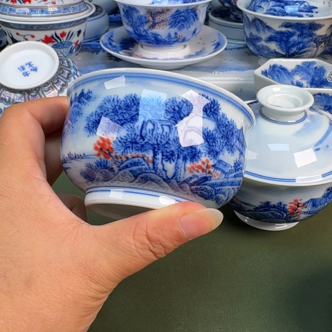 景德镇纯手绘茶具圆圆241