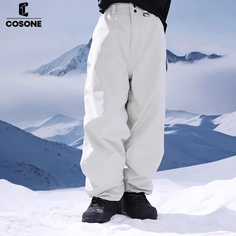COSONE有氧系列滑雪服3L单板滑雪裤防水透气加棉加宽裤冬季户外