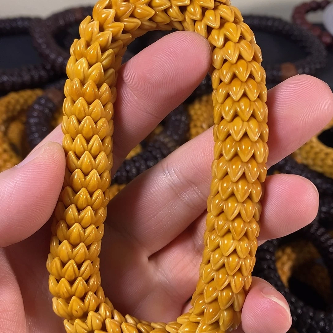 猴头核桃手串猴头莲花14.5