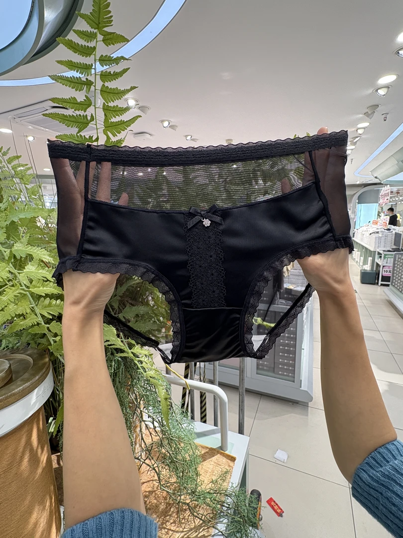 中腰（纯欲风）法式贵气性感软蕾丝柔软舒适女士内裤早安蜜语88213