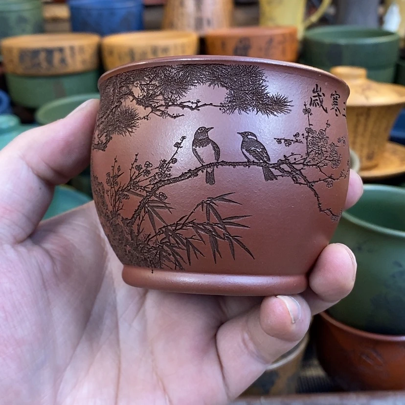 【闪购商品】紫砂杯子宜兴全手工紫砂杯