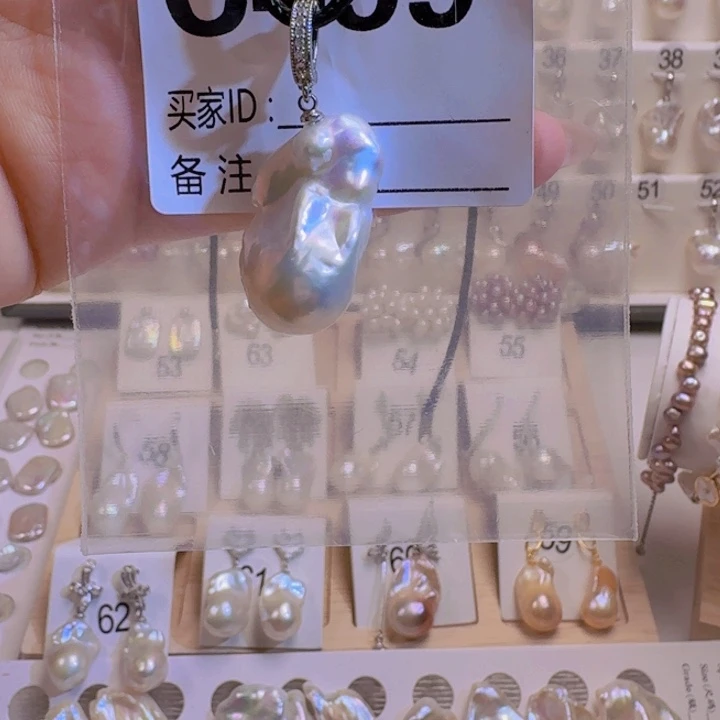 淡水珍珠银S925镶嵌颈饰