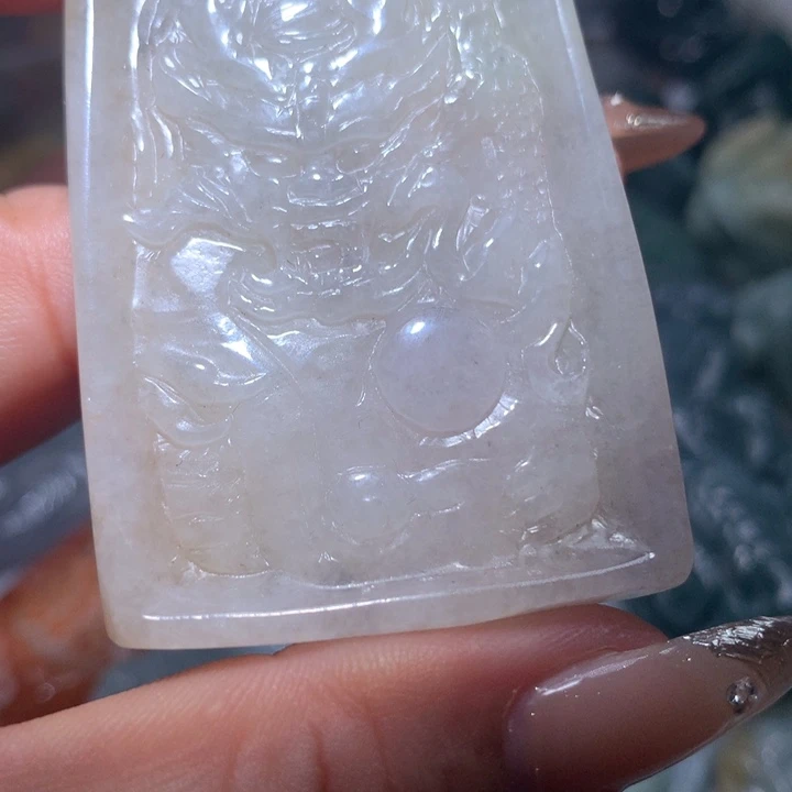 翡翠未镶嵌颈饰保真天然A货翡翠