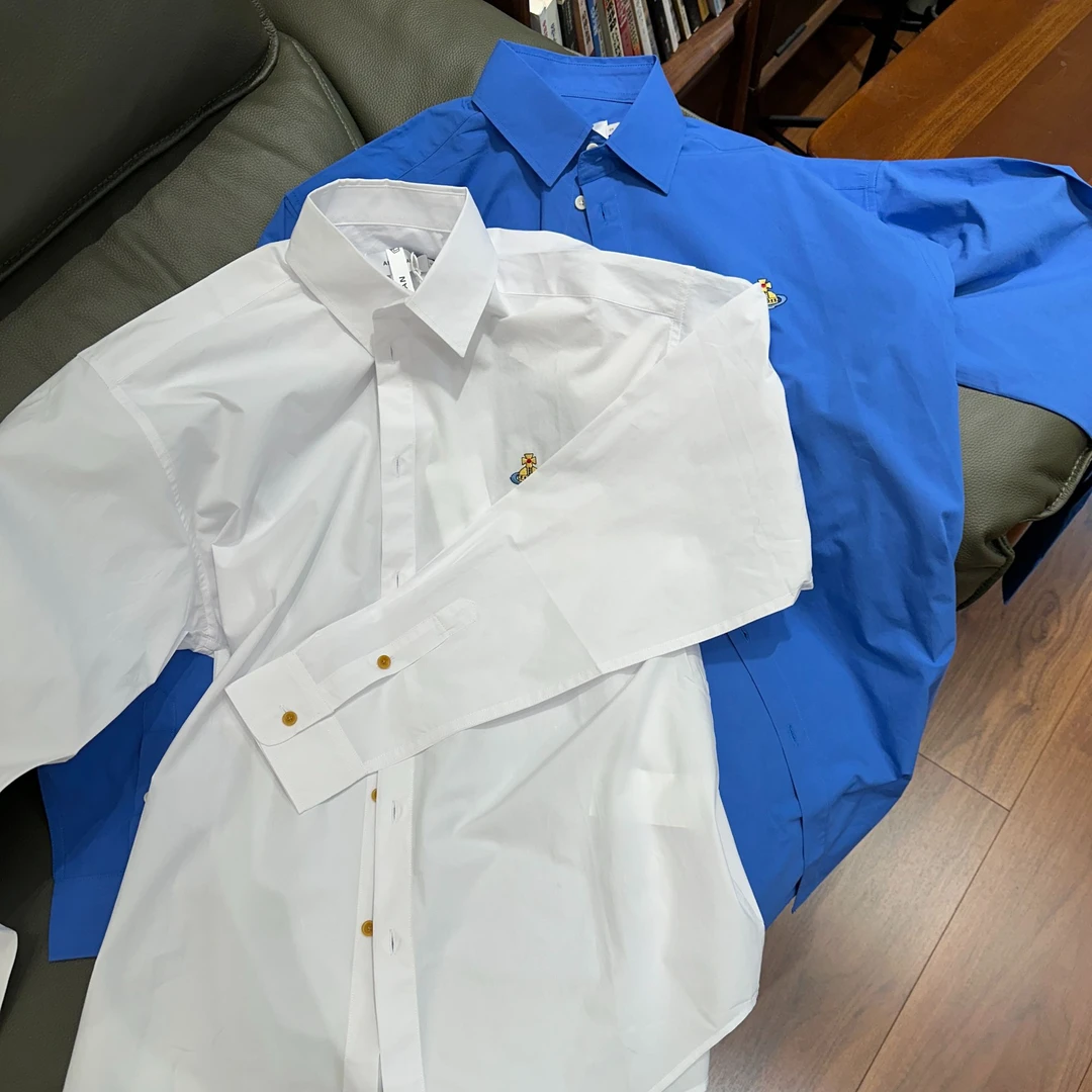 宽松【飞碟刺绣衬衫】男女同款D28134