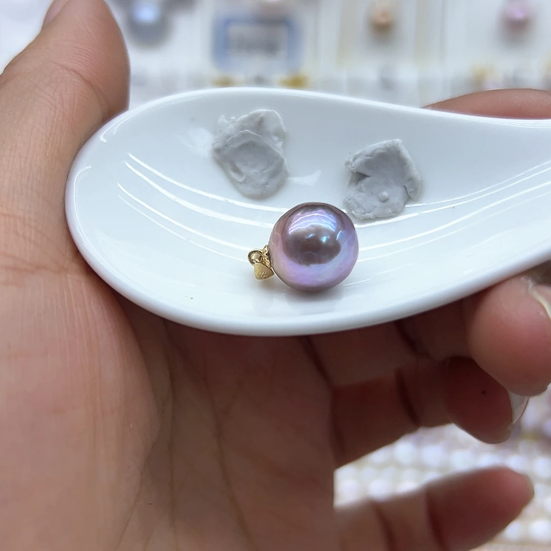 淡水珍珠颈饰银S925镶嵌1