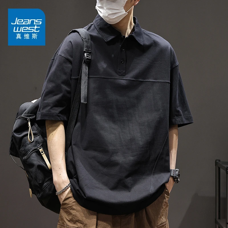 真维斯T恤男2025年夏季新款时尚翻领短袖男士上衣Polo衫宽松透气