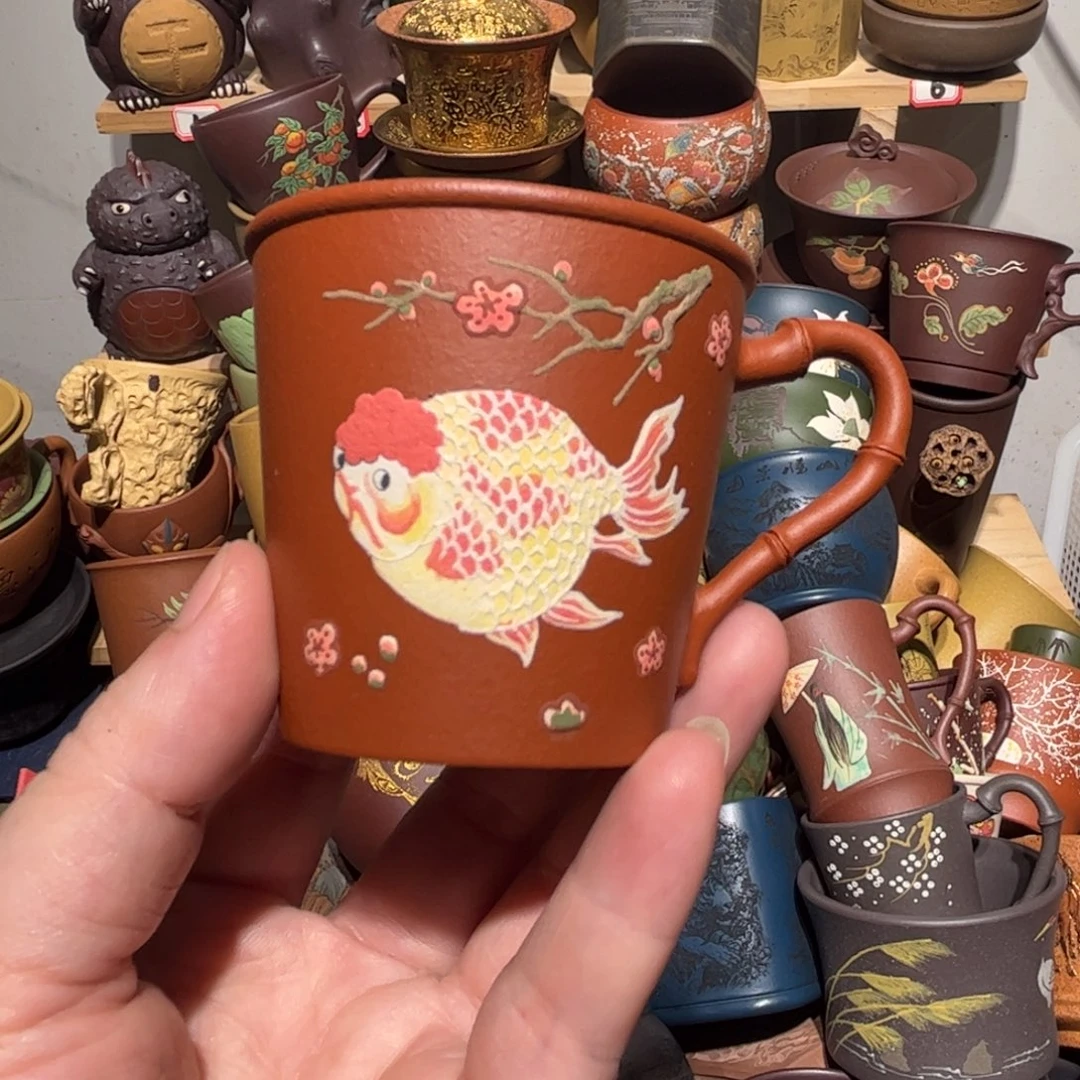 紫砂茶杯宜兴紫砂主人杯