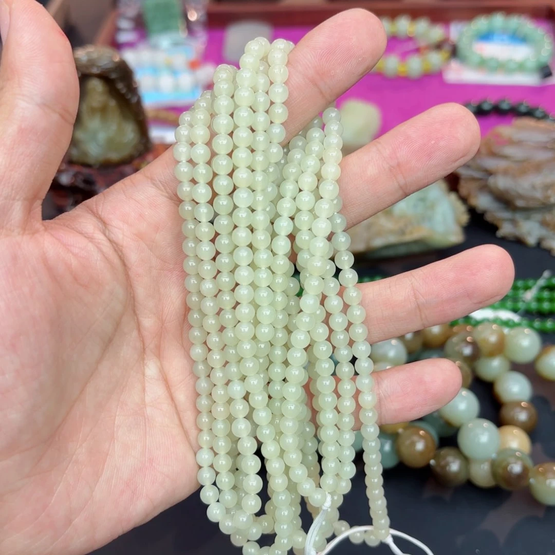 和田玉手链拍一发一多样性未镶嵌