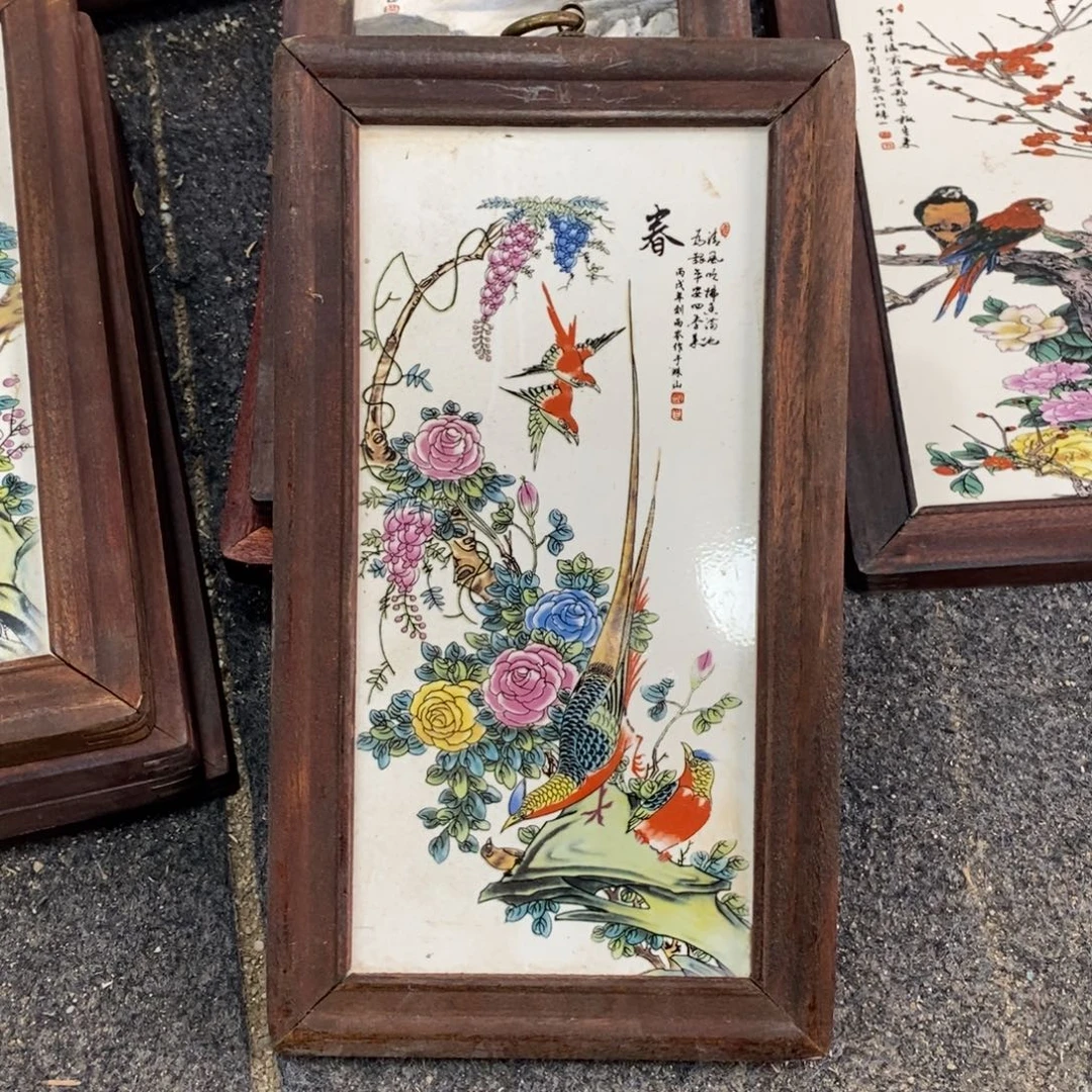 瓷30*16 景德镇瓷板画柴窑烧制