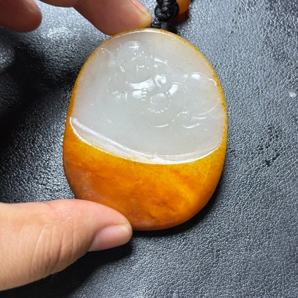 和田玉弥勒佛吊坠