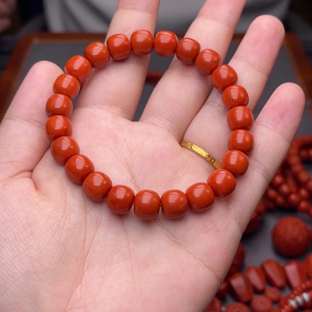 未镶嵌配饰卡9毫米南红玛瑙