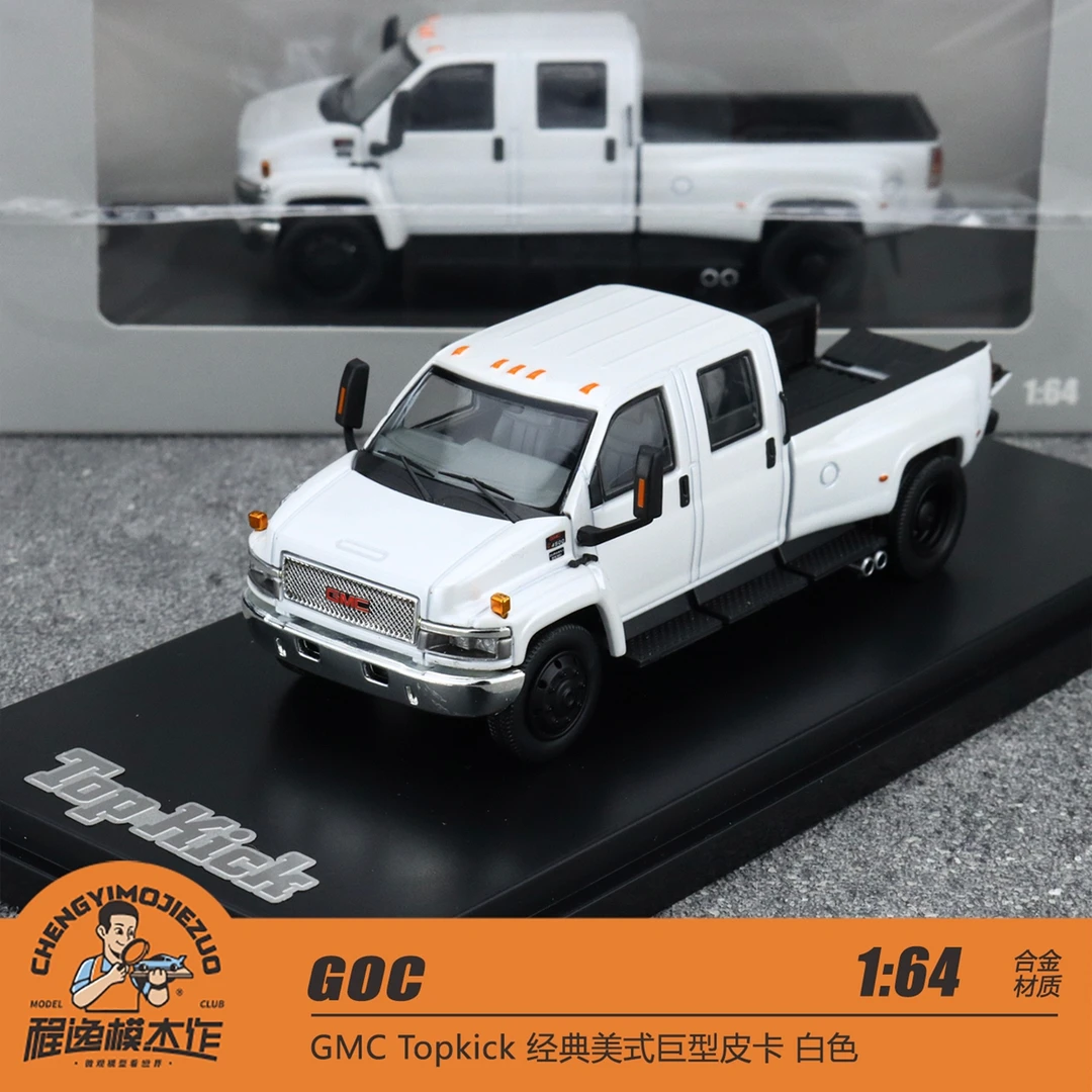 GOC 1:64 GMC Topkick 经典美式巨型皮卡 白色 合金车模