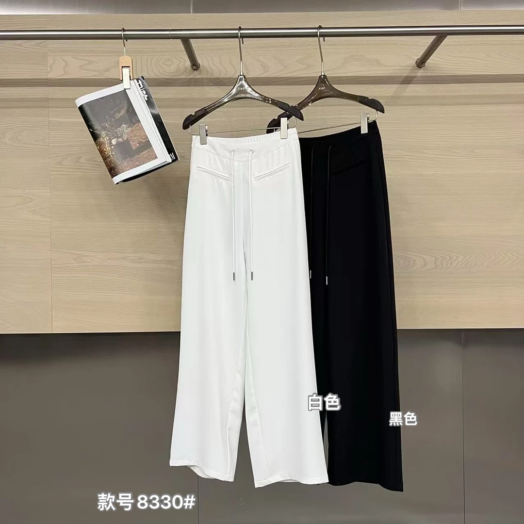 鑫燃KIKI （双眼皮裤）显瘦冰感丝垂垂西装裤 8330 潇家（F）