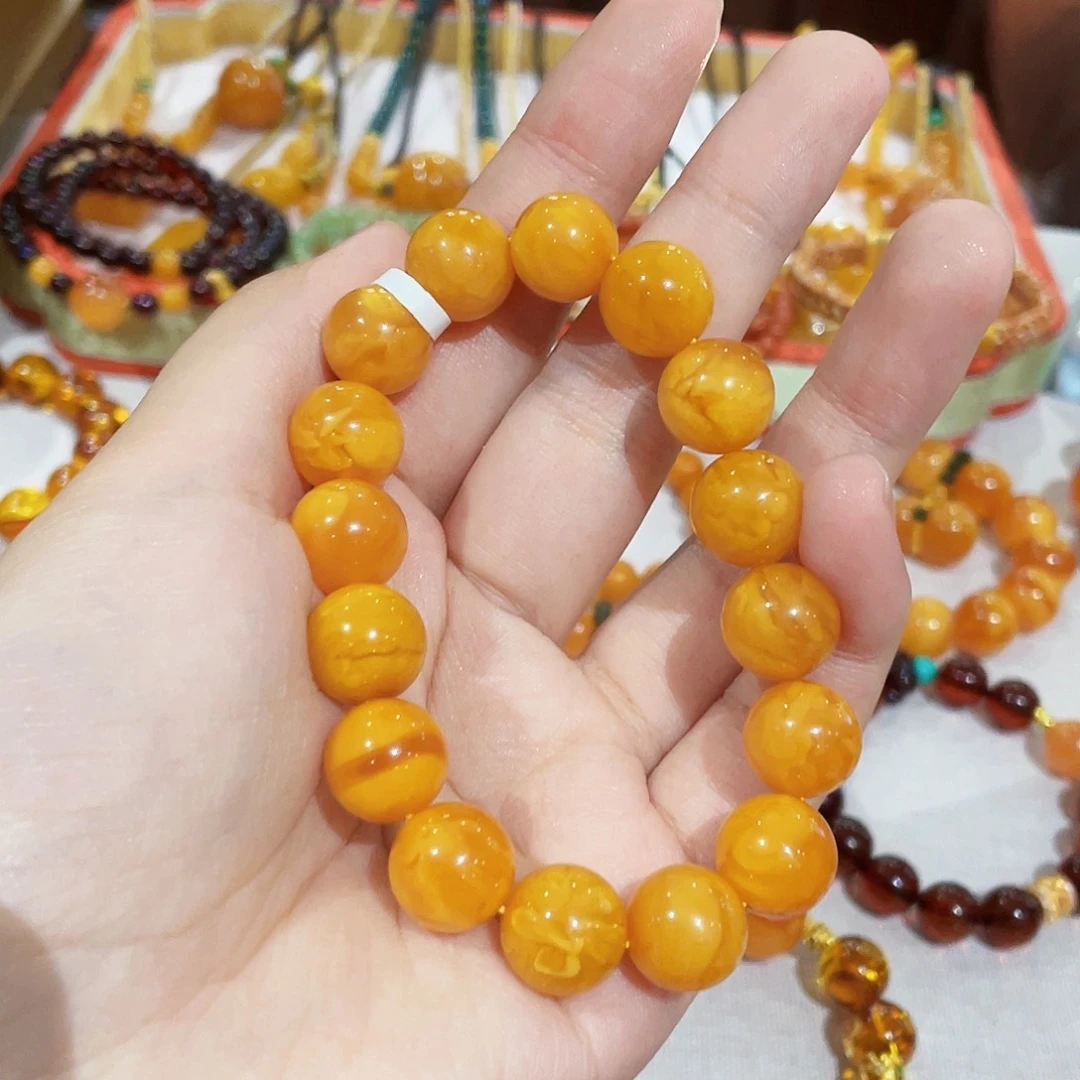 蜜蜡未镶嵌手串手串