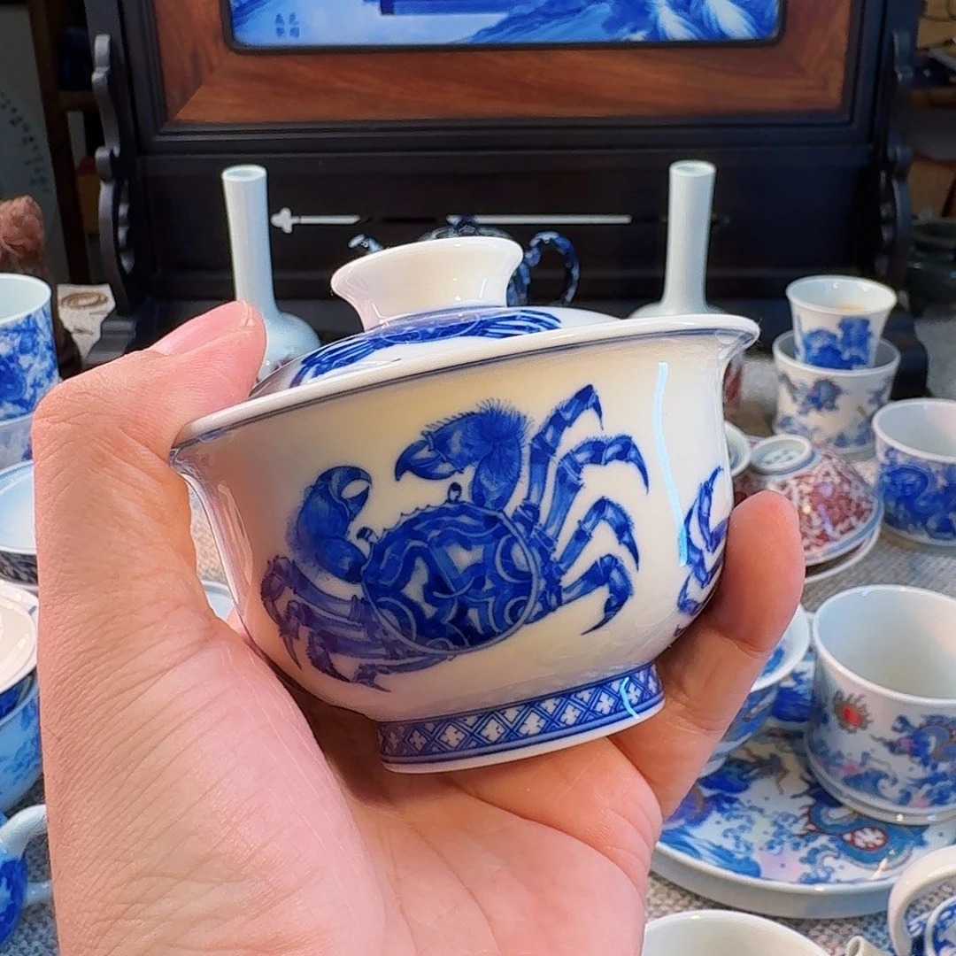 L***胖三件套，盖碗壶乘杯子