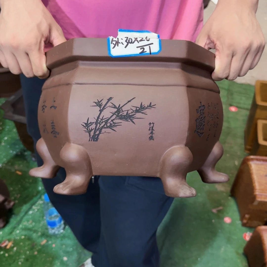 紫砂花盆紫砂花盆