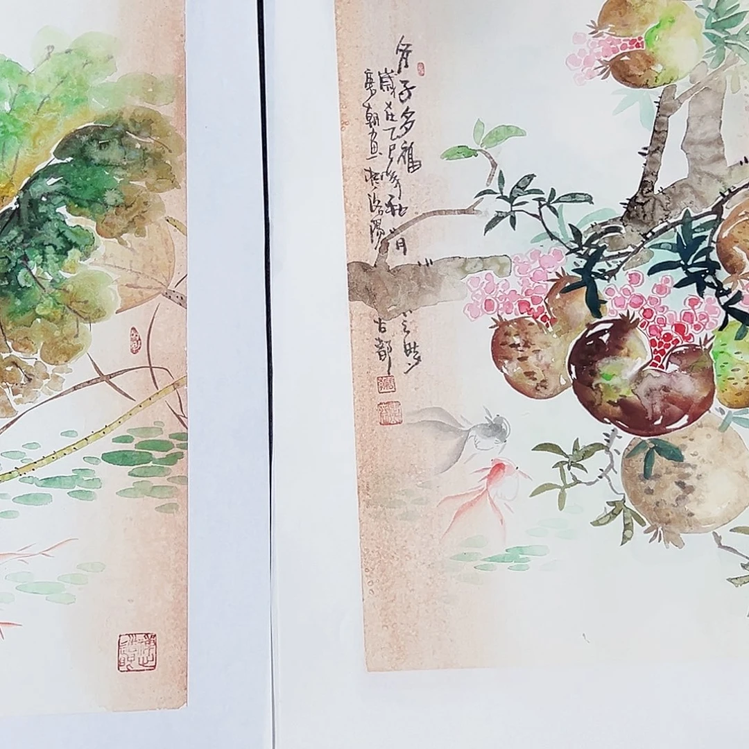国画事事顺心如意万事如意