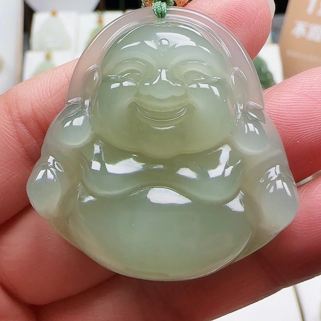 和田玉18K金镶嵌颈饰40