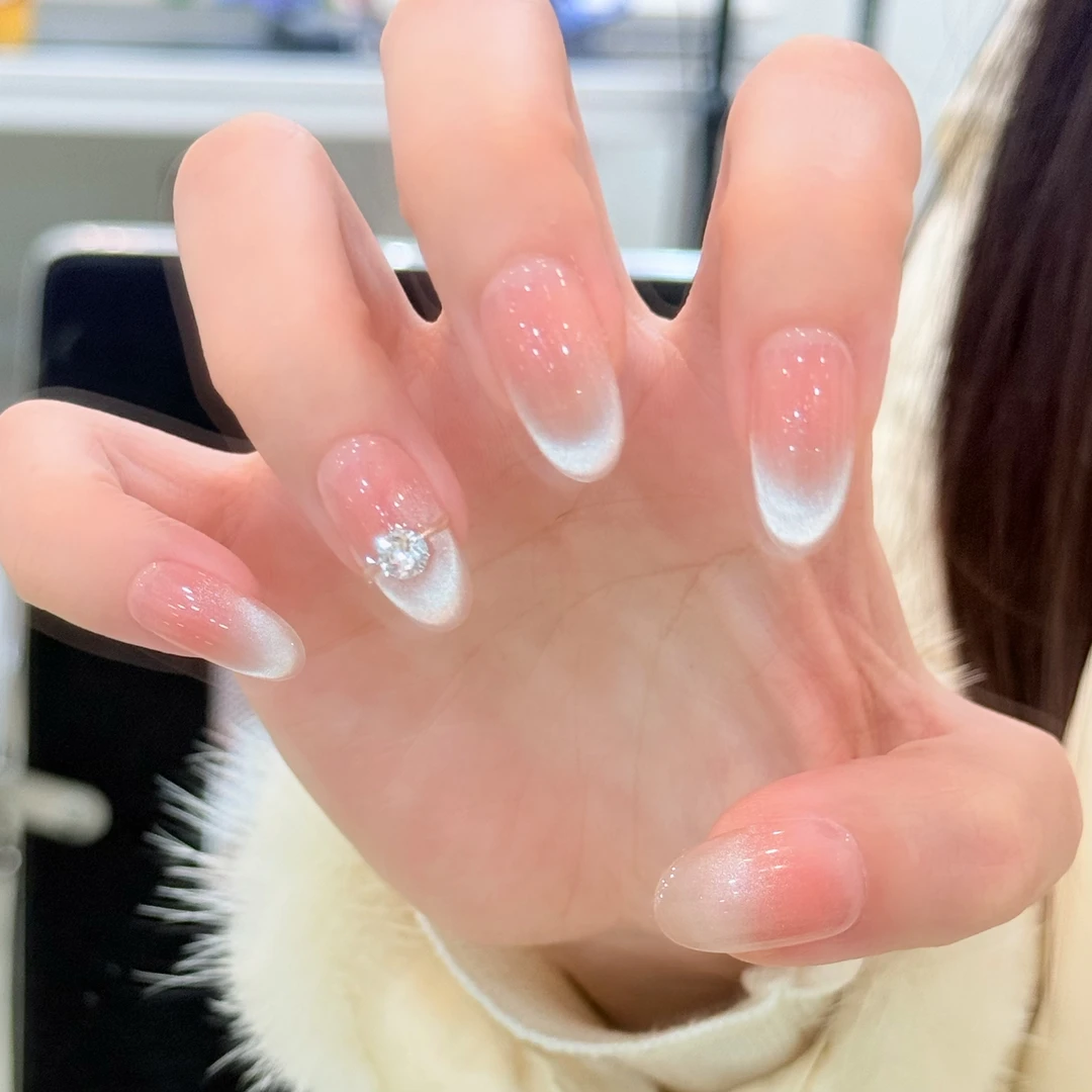 【一克拉】华子钻-现货-纯手工穿戴甲美甲