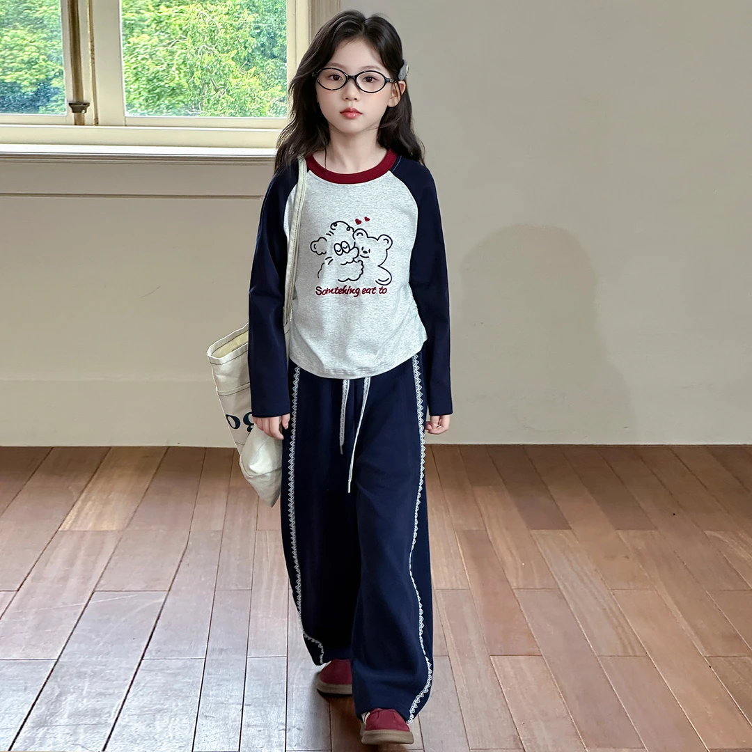 女童秋装套装2025新款儿童早秋洋气时髦长袖穿搭小女孩秋季两件套