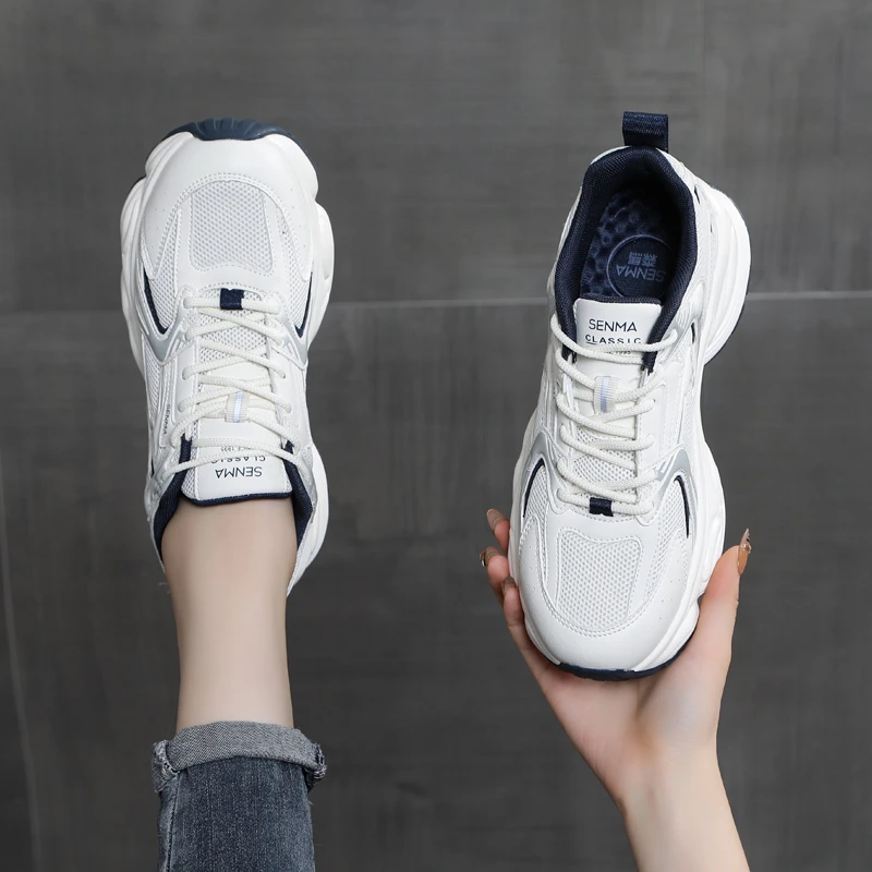SENMA森马男女情侣款休闲老爹鞋百搭舒适防滑运动鞋2519