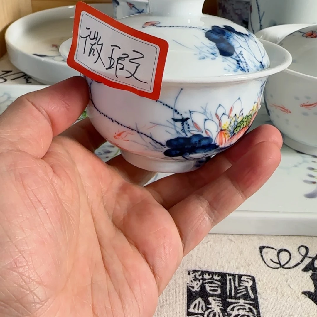 景德镇釉下青花五彩手绘