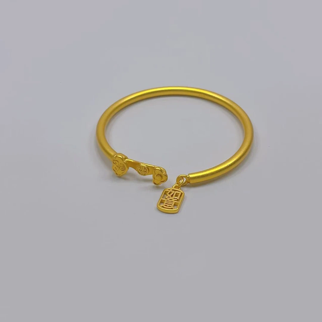 【月月严选】 时尚经典如意开口合金手镯 DY029