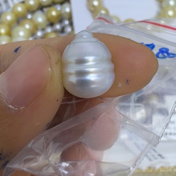 宸***麻银S925镶嵌颈饰海水珍珠