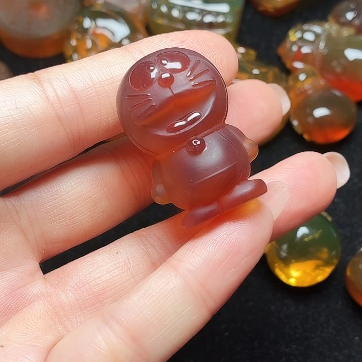 琥珀未镶嵌珠宝奇石吊