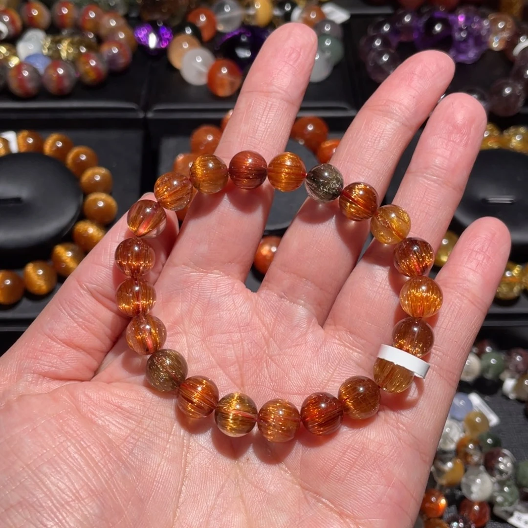 水晶手链未镶嵌铜顺发多宝9mm