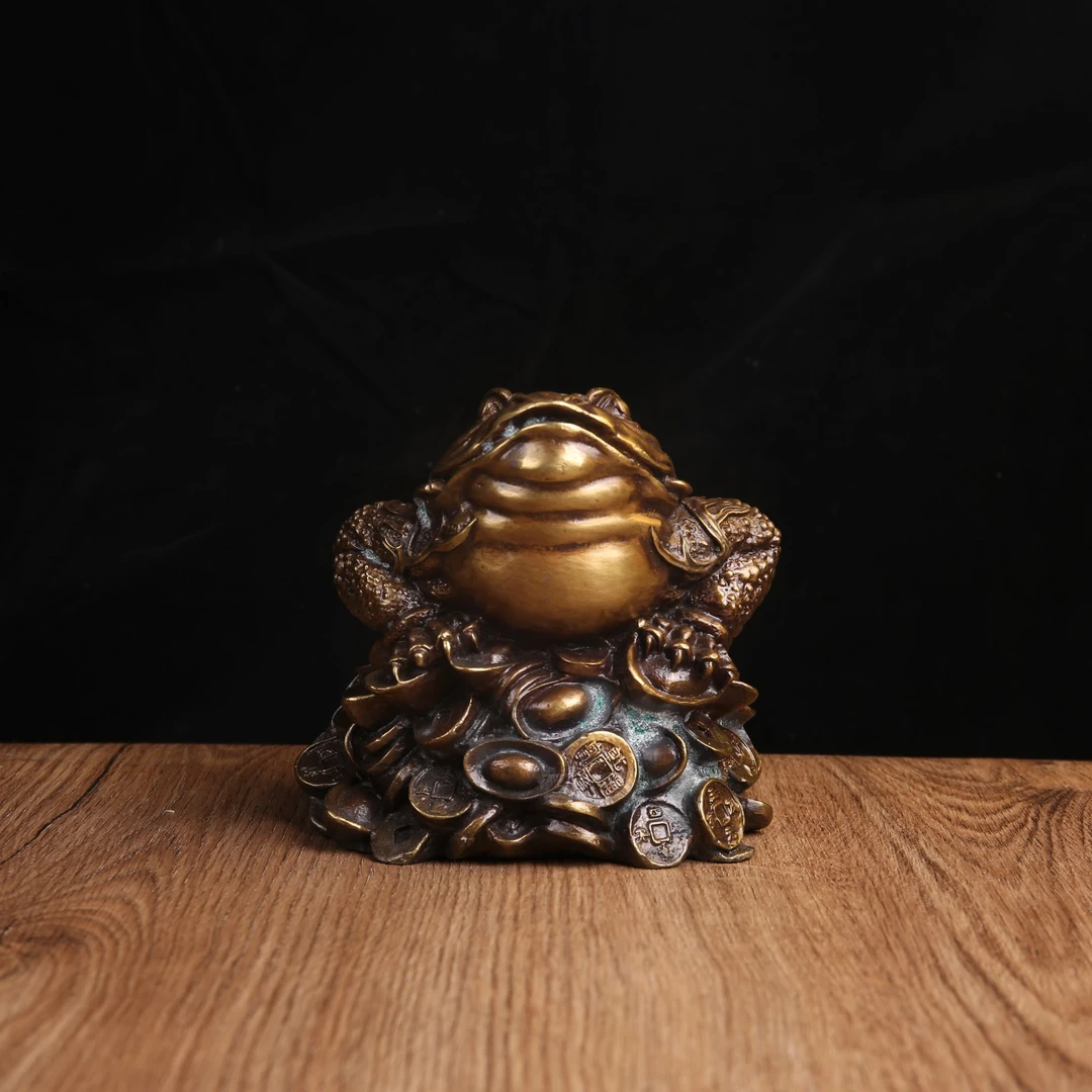 金蟾客厅书房铜摆件家居装饰工艺品创意摆设