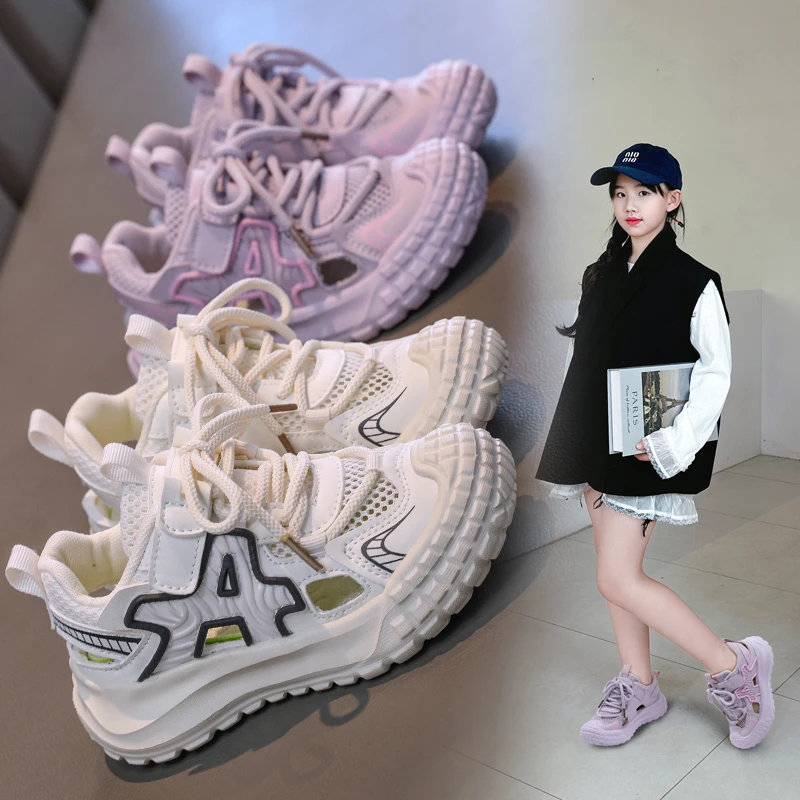 儿童凉鞋男单网透气夏季新款男童运动鞋网布镂空时尚女童鞋子网鞋