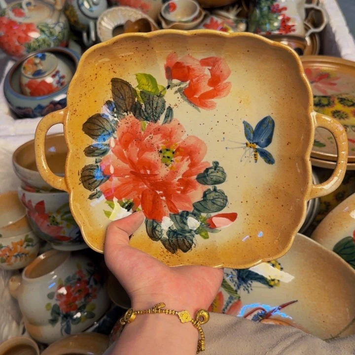 瓷片景德镇陶瓷手工手绘