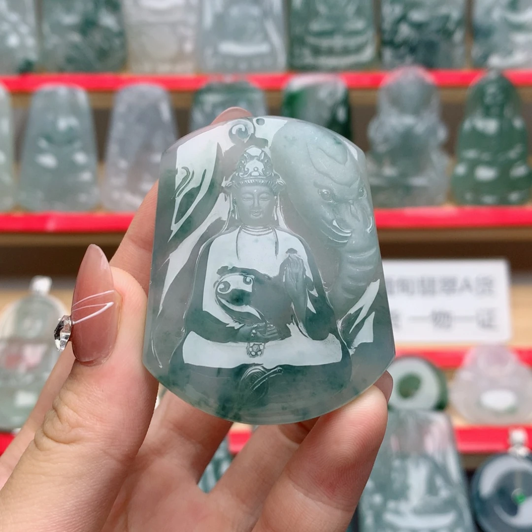 颈饰未镶嵌翡翠普贤