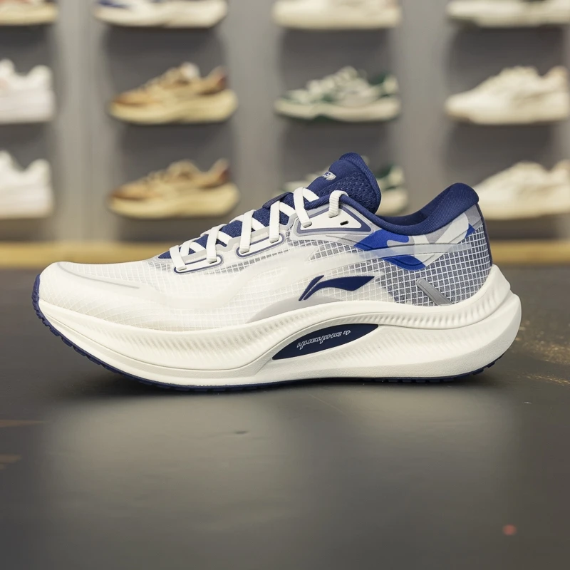 李宁越影 4跑步鞋男子2025春季新款轻便透气缓震保护跑鞋ARHV001